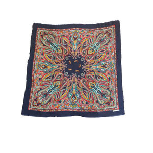 Marco Corsari Vintage Paisley Multicolor Scarf 45"x45" #1197